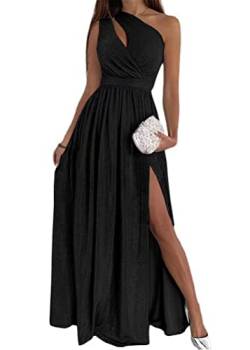 Tomwell Damen Kleider Spitzenkleid Brautjungfernkleid für Hochzeit Abendkleider Elegant Knielang Cocktailkleid F Schwarz XL von Tomwell