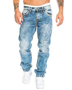Tomwell Jeans Herren Slim Fit Jeanshose Männer Stretch Designer Hose Denim A Hellblau XL von Tomwell
