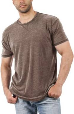 Herren T Shirt, Basic Mit Rundhals Einfarbig Slim fit Kurzarm Casual Top für Männer, Sport Trainingsshirt Men Türkis M von Tongmingyun