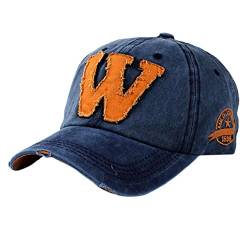Tongshi Snapback Hüte Unisex: Sommer Buchstabe W Hockey Baseball Caps Hip Hop Hüte (blau) von Tongshi