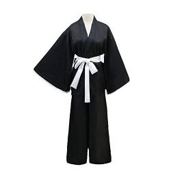 Anime Kurosaki Ichigo/Kuchiki Rukia Cosplay Kostüm Japanische Samurai Kimono Outfits für Halloween Karneval Party, Kuchiki Rukia, S von Tongyundacheng