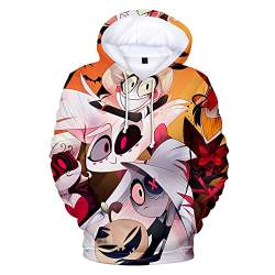 Hazbin Hotel Hoodie Alastor Anime 3D Print Pullover Langarm Kapuzenpullover Unisex Streetwear, Typ 2, L von Tongyundacheng