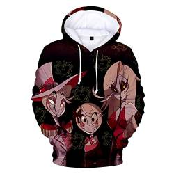 Hazbin Hotel Hoodie Alastor Anime 3D Print Pullover Langarm Kapuzenpullover Unisex Streetwear, Typ 5, L von Tongyundacheng