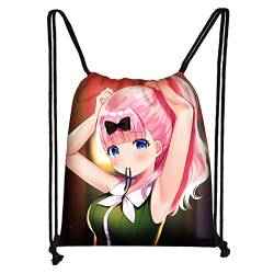 Kaguya-sama: Love Is War Kordelzugtasche Rucksack Anime Gedruckte Stringtasche für Erwachsene Jungen Mädchen Sport Schule Schwimmen Yoga Reisen Strand Fitnessstudio von Tongyundacheng