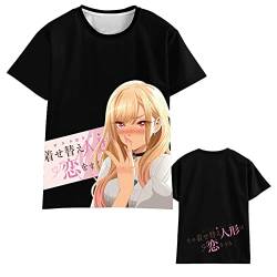 My Dress-Up Darling T-Shirt Unisex Casual Rundhals Kurzarm Tee Tops Kitagawa Marin Cosplay Anime Druck T-Shirt Streetwear, Typ 7, M von Tongyundacheng