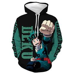 My Hero Academia Hoodie Toga Himiko Midoriya Izuku Cosplay 3D Druck Pullover Unisex Langarm Sweatshirt Casual Pullover, Midoriya Izuku, L von Tongyundacheng