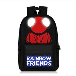 Rainbow Friends Rucksack Kinder Schultasche Regenbogen Jungen Cartoon 3D Druck Studenten Schultasche Laptop Tagesrucksack für Jungen Mädchen, Typ 7, 47 * 28cm von Tongyundacheng