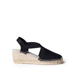 Toni Pons Damen-Espadrille aus Baumwollstoff - Triton - Schwarz, 41 EU von Toni Pons