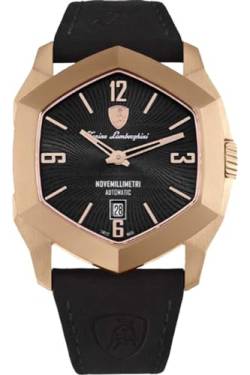 Tonino Lamborghini Novemilimetri Herren Uhr analog Automatik mit Leder Armband TLF-T08-4 von Tonino Lamborghini