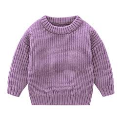 Baby Jungen Strick Strampler Kleinkind Kinder Kinder Feste Strickpullover Winterkleidung für Baby Tops Kleidung Coole Pullover Damen (A, 12-18 Months) von Tonsee Accessoire