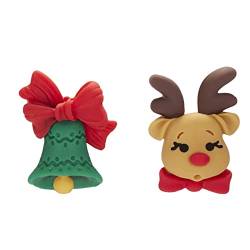 Ohrringe Damen Weihnachten Weihnachten Santa Dekoration Ohrringe Mode weiche Ton Weihnachtsohrringe asymmetrische Ohrringe für Frauen Afrikanische Ohrringe (C-a, One Size) von Tonsee Accessoire