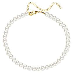 Tonsee Accessoire Halsband-Charme-Perlen-Halsketten für Frauen-Art- und Weiseweinlese-Ketten-Imitations-Körperkette Hund Halskette (C, One Size) von Tonsee Accessoire