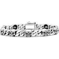 Tony Fein Armband Totenkopfarmband 9 mm 925er Silber, Made in Italy für Damen und Herren von Tony Fein