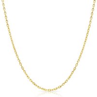 Tony Fein Goldkette Ankerkette Gold 1mm 585er Massiv, Made in Italy für Damen und Herren von Tony Fein