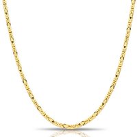 Tony Fein Goldkette Königskette 2x2mm 585er Gold, Made in Italy für Damen und Herren von Tony Fein