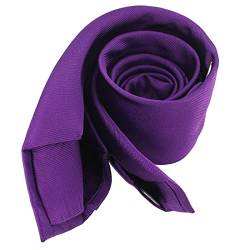 Tony & Paul. Krawatte 6-lagig Handarbeit Seide Lila Lila Uni Made in Italy, violett, One size von Tony & Paul