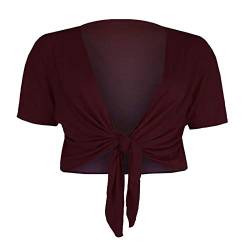 Toocool Damen Bolero Schwarz Schwarz One size, 71064-71-125-1, Rot, 71064-71-125-1 One size von Toocool