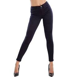Toocool F3205 Damen-Jeans Skinny Slim Elastische Push-up-Hose, blau, XL von Toocool