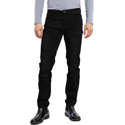 Toocool - Herren Jeans Hose Regular Fit Denim Regelmäßige Taille 4 Jahreszeiten LE-2487, 2485 Nero, 44 von Toocool