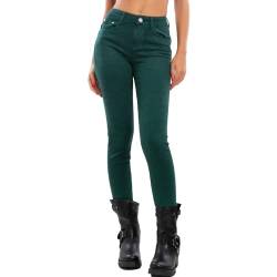 Toocool Jeans Damen Skinny Slim Stretch Slim Fit Hose VI-8006, dunkelgrün, XL von Toocool