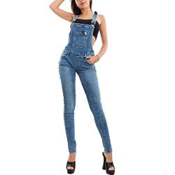 Toocool Latzhose Jeans Damen Overall Overall Jumpsuit Hose XM-987, CY-33 blau, S von Toocool