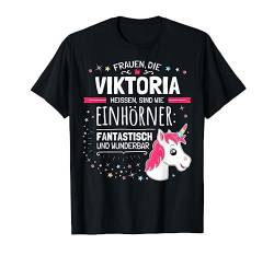 Viktoria Name Lustiges Vorname Einhorn Geschenk von Top Einhorn Namen Shirts