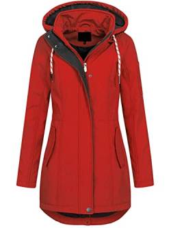 Top Fuel Fashion Damen Softshelljacke Kurzmanel Ivana rot (tango red) S von Top Fuel Fashion