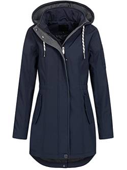 Top Fuel Fashion Damen Softshelljacke Kurzmantel Ivana blau (Navy Blazer) S von Top Fuel Fashion