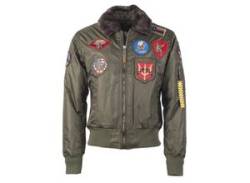 Bomberjacke TOP GUN "TG20192047" Gr. 50 (M), grün (olive) Herren Jacken Übergangsjacken von Top Gun