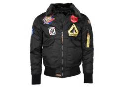 Bomberjacke TOP GUN "TG20202013" Gr. 50 (M), schwarz (black) Herren Jacken Übergangsjacken von Top Gun