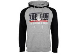Kapuzenpullover TOP GUN "TG20212022" Gr. 50 (M), grau (grey mélange) Herren Pullover Hoodie Sweatshirt Sweatshirts von Top Gun