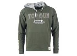 Kapuzenpullover TOP GUN "TG20213008" Gr. 3XL, grün (oliv) Herren Pullover Hoodie Sweatshirt Sweatshirts von Top Gun