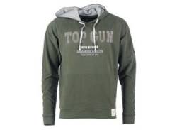 Kapuzenpullover TOP GUN "TG20213008" Gr. 50 (M), grün (oliv) Herren Pullover Hoodie Sweatshirt Sweatshirts von Top Gun