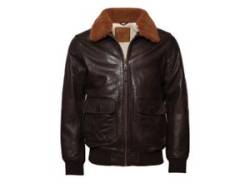 Lederjacke TOP GUN Gr. 50 (M), braun (brown) Herren Jacken Übergangsjacken von Top Gun