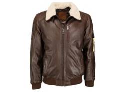 Lederjacke TOP GUN "TG20193144" Gr. 50, braun (brown) Herren Jacken Übergangsjacken von Top Gun