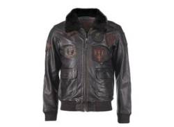 Lederjacke TOP GUN "TGJ1001" Gr. 56 (XXL), braun (brown) Herren Jacken Übergangsjacken von Top Gun