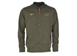 Sweatjacke TOP GUN "TG20213020" Gr. 48 (S), grün (oliv) Herren Sweatjacken von Top Gun