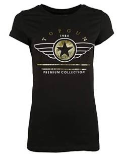 Top Gun Damen T-Shirt Tg20193050 Black,S von Top Gun