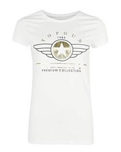 Top Gun Damen T-Shirt Tg20193050 White,XXL von Top Gun