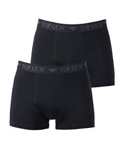 Top Gun Herren Boxershorts Doppelpack Tguw001 Black - Black,XL von Top Gun