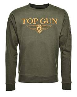 Top Gun Herren Sweater Tg20213005 Olive,4XL von Top Gun
