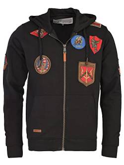 Top Gun Herren Sweatjacke Tg20191057 Black,3Xl von Top Gun