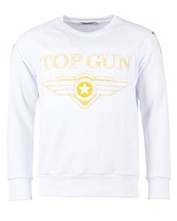 Top Gun Herren Sweatshirt Dell Tg20193011 White,L von Top Gun