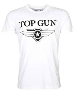 Top Gun Herren T-Shirt Cloudy Tg20191006 White,S von Top Gun