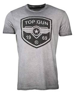 Top Gun Herren T-Shirt Powerful Tg20191043 Grey,XL von Top Gun