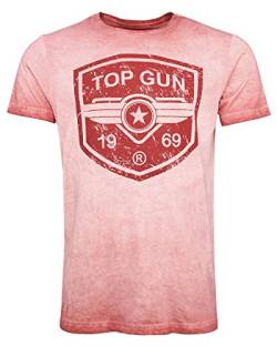 Top Gun Herren T-Shirt Powerful Tg20191043 Red,XXL von Top Gun