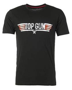 Top Gun Herren T-Shirt Pp201008 Black,XXL von Top Gun
