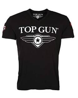 Top Gun Herren T-Shirt Tg20191004 Black,XXL von Top Gun