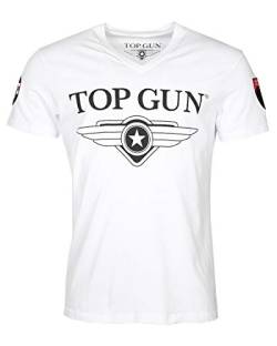 Top Gun Herren T-Shirt Tg20191004 White,3XL von Top Gun