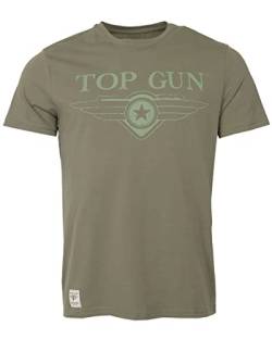 Top Gun Herren T-Shirt Tg20213038 Olive,3XL von Top Gun